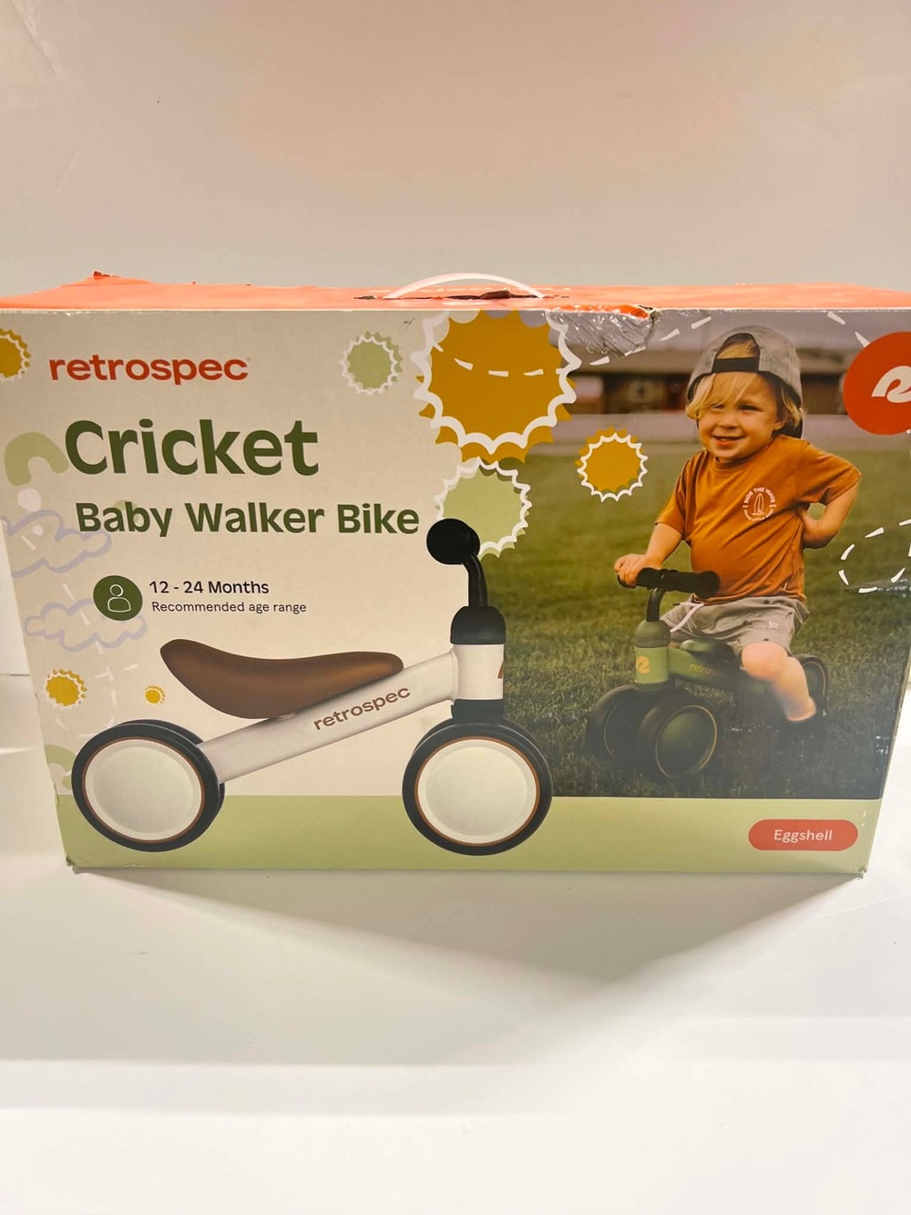 Retrospec Bicycles Cricket Mini 6” Kids’ Balance Bike in Eggshell
